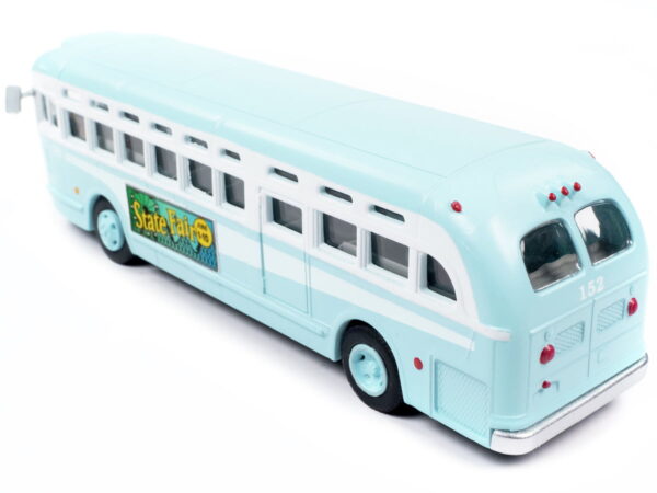 GMC PD-4103 Transit Bus #152 Light Blue "Burlington New Jersey" 1/87 (HO) Scale Model by Classic Metal Works - Image 2