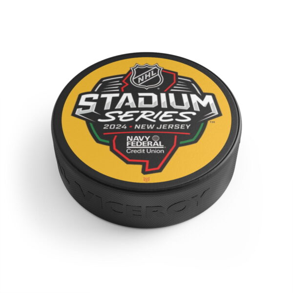 Pro Merch 2024 Stadium Series New Jersey Hockey Puck by Viceroy - Image 2