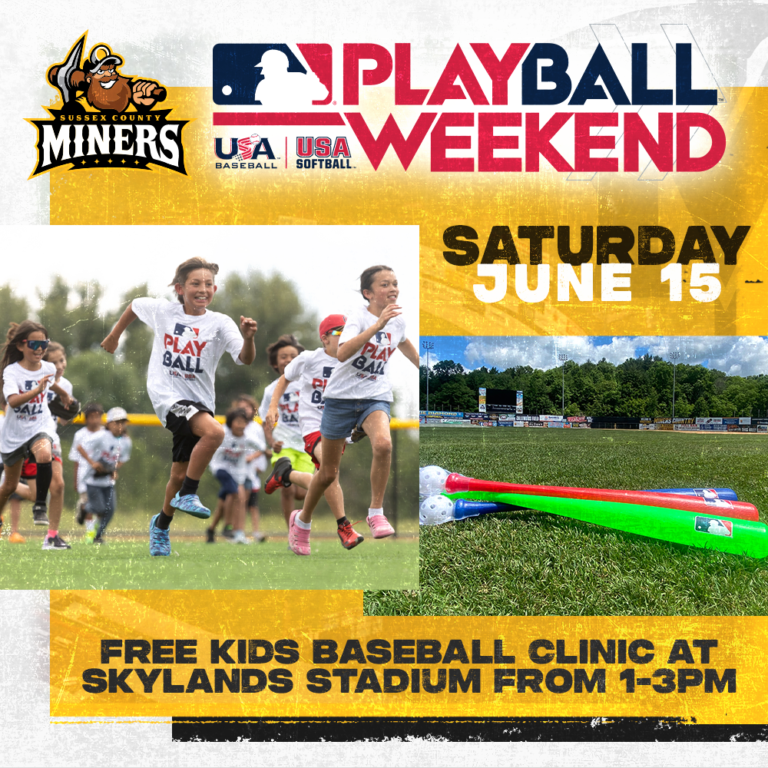 Free Baseball Clinic at Skylands Stadium will be A Home Run Opportunity for Young Fans