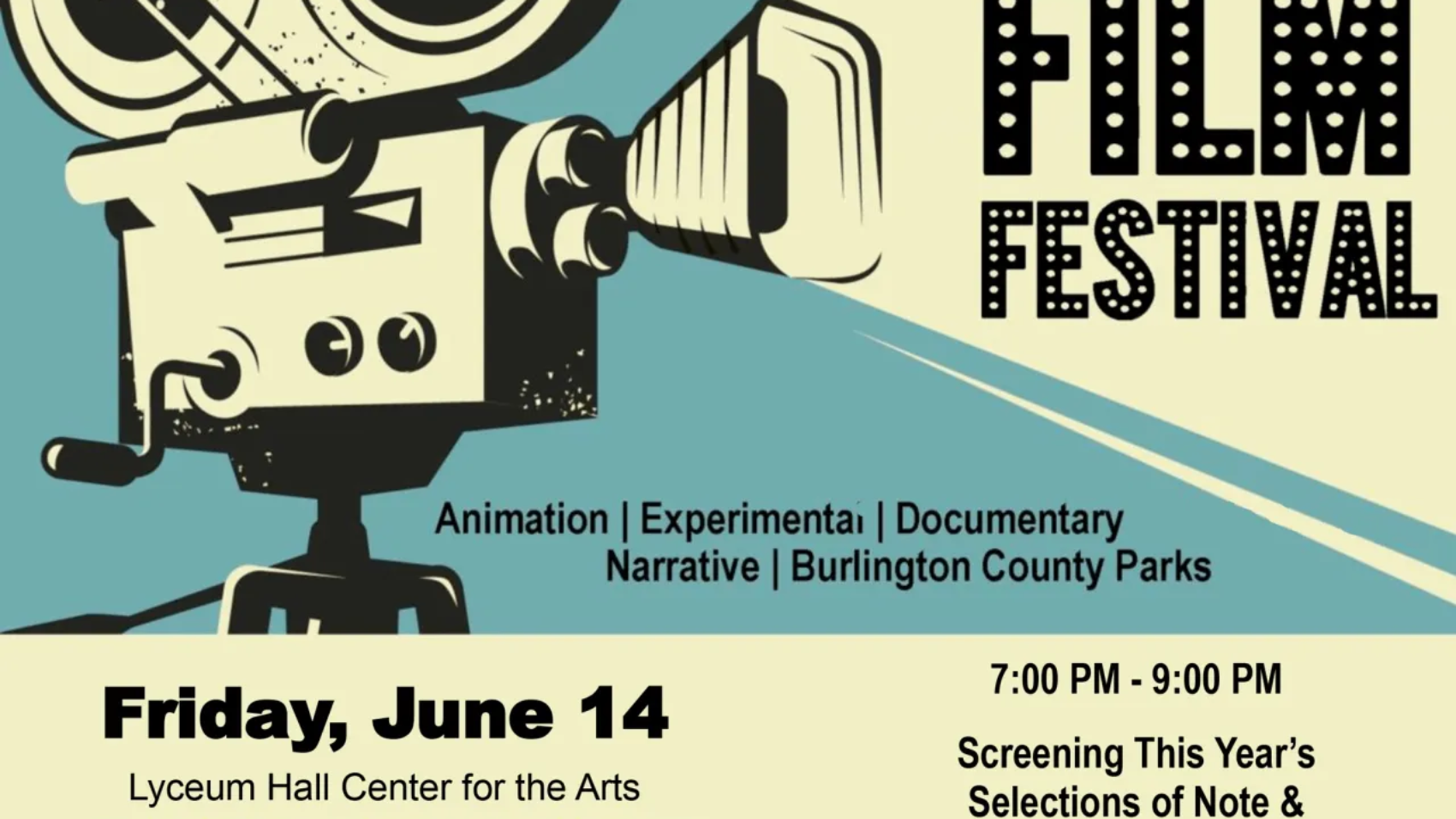 Burlington-County-Juried-Short-Film-Festival-2024-flyer