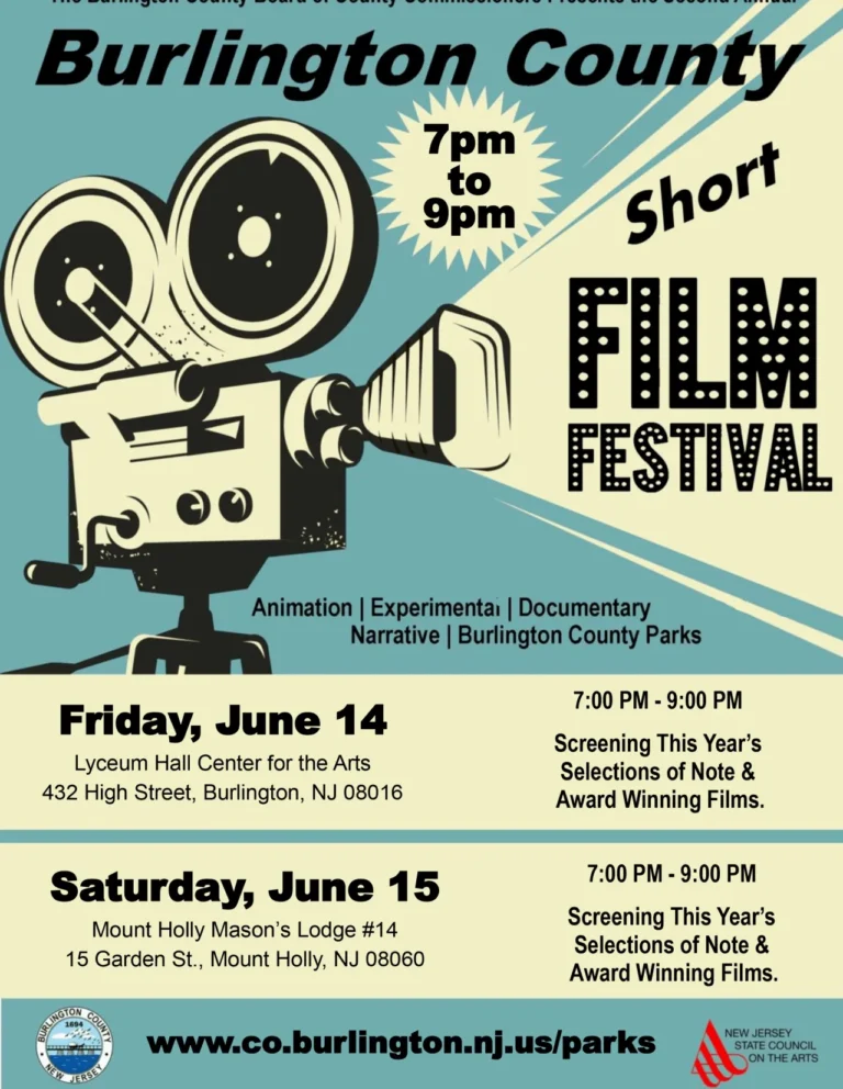 Twenty-three Films to be Screened at Burlington County Juried Short Film Festival This Weekend