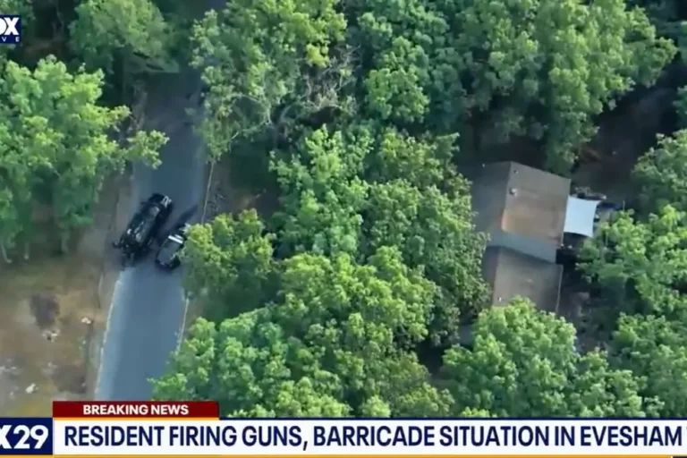 Chaos in Evesham: Man Barricades Himself, Fires Gun from Window, and Ends in Dramatic Standoff