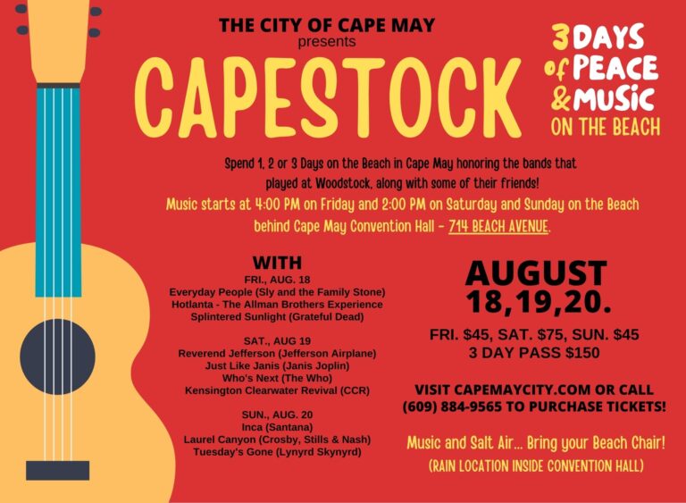 Capestock: Three Days of Peace and Music on Cape May Beach