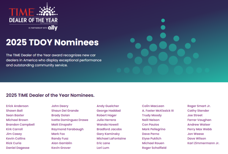 Mark Pellegrino Named New Jersey’s 2025 TIME Dealer of the Year Award Winner