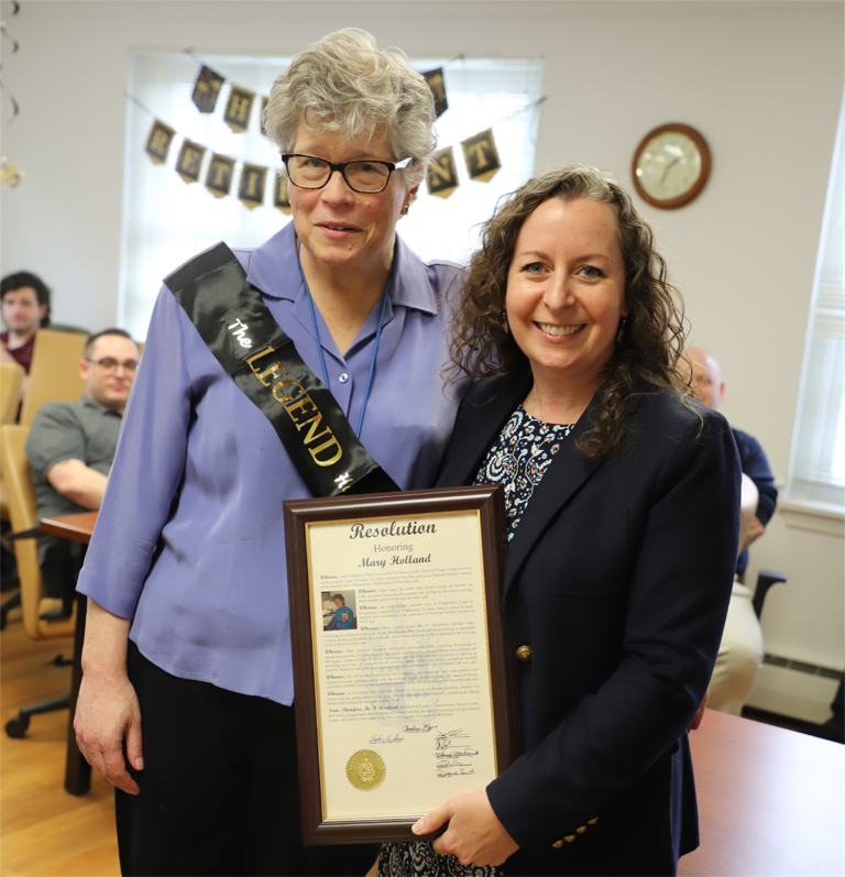 Morris County Honors Mary Holland for 44 Years of Service – Morris County, NJ