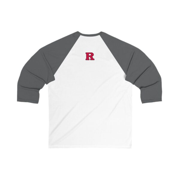 Rutgers Scarlet Knights Unisex 3/4 Sleeve Baseball Tee - Image 4