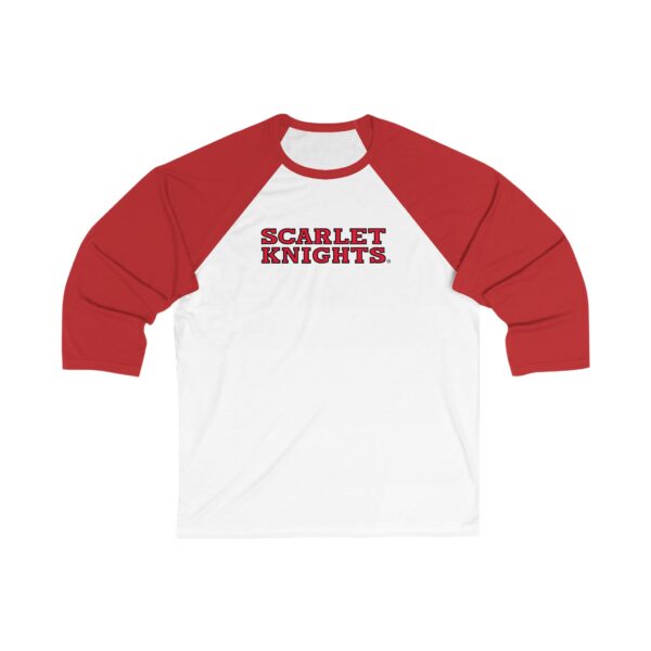 Rutgers Scarlet Knights Unisex 3/4 Sleeve Baseball Tee - Image 5