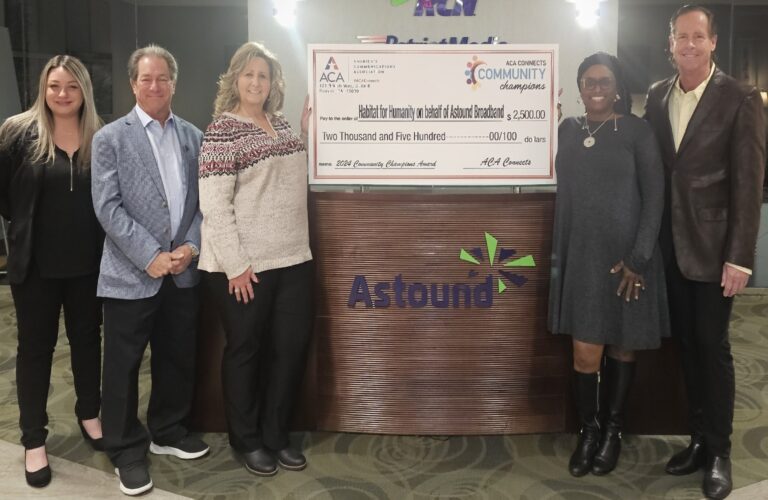 Astound Broadband wins Community Champions award for partnership with Habitat for Humanity