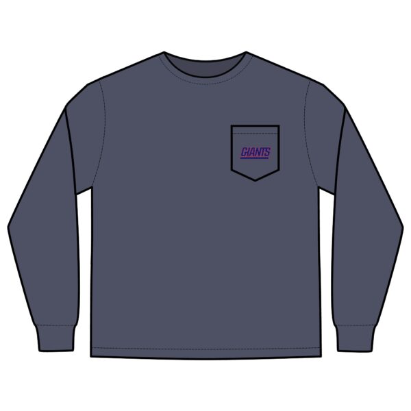 New York Giants Unisex Long Sleeve Pocket T-Shirt - Image 23