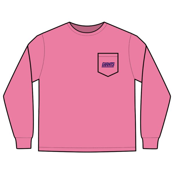 New York Giants Unisex Long Sleeve Pocket T-Shirt - Image 25