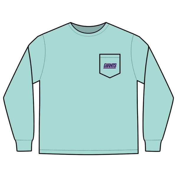 New York Giants Unisex Long Sleeve Pocket T-Shirt - Image 7