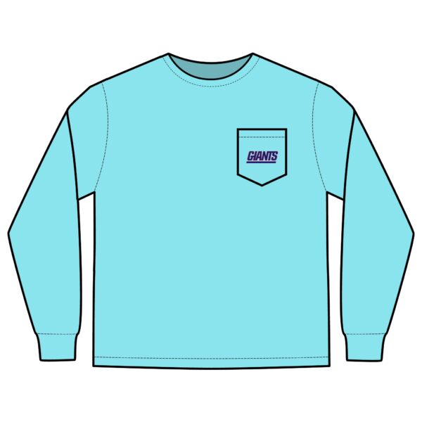 New York Giants Unisex Long Sleeve Pocket T-Shirt - Image 9