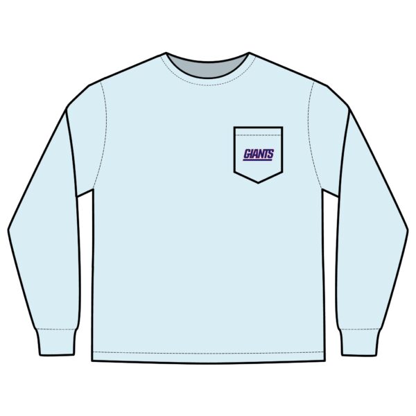 New York Giants Unisex Long Sleeve Pocket T-Shirt - Image 11