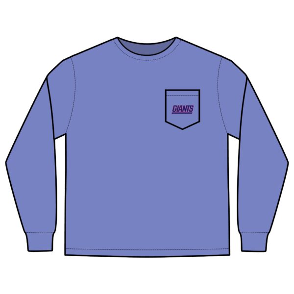 New York Giants Unisex Long Sleeve Pocket T-Shirt - Image 13
