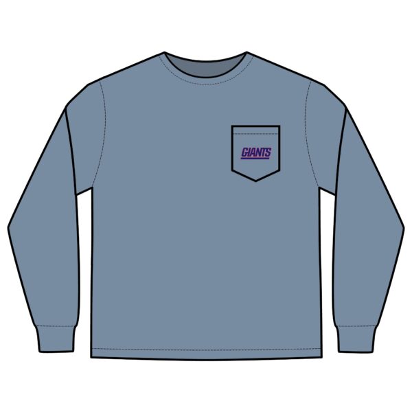 New York Giants Unisex Long Sleeve Pocket T-Shirt - Image 15