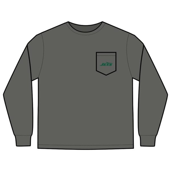 New York Jets Unisex Long Sleeve Pocket T-Shirt - Image 3