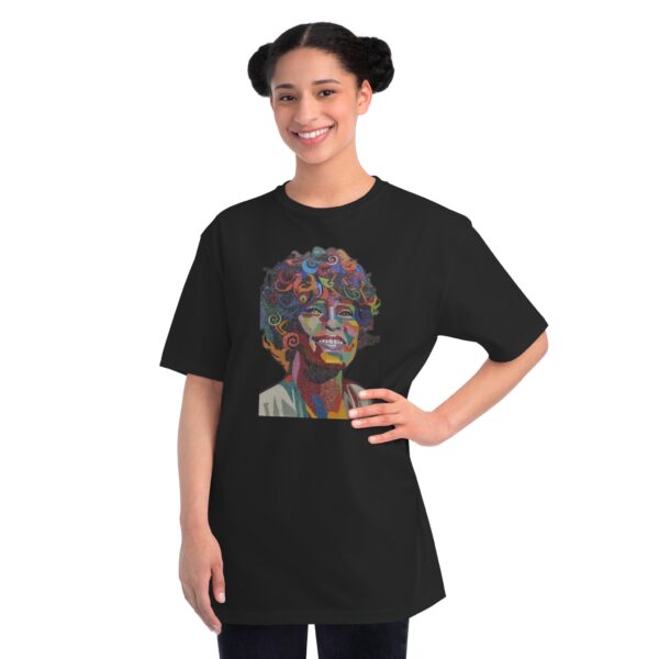 Whitney Houston Mural / Newark, NJ Organic Unisex Classic T-Shirt - Image 20