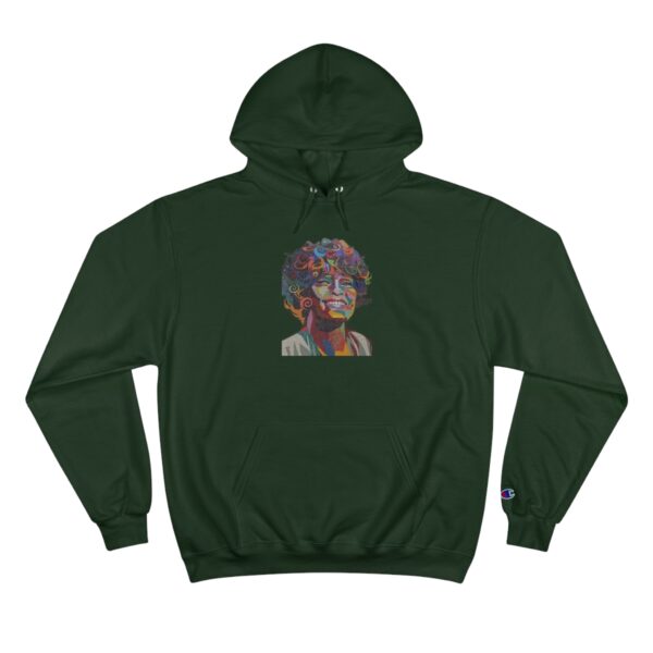 Whitney Houston Mural / Newark, NJ Champion Hoodie - Image 9