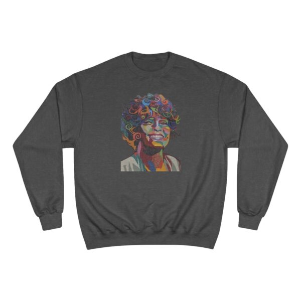 Whitney Houston Mural / Newark, NJ Champion Sweatshirt - Image 5