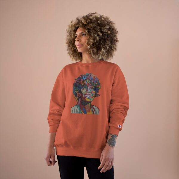 Whitney Houston Mural / Newark, NJ Champion Sweatshirt - Image 2