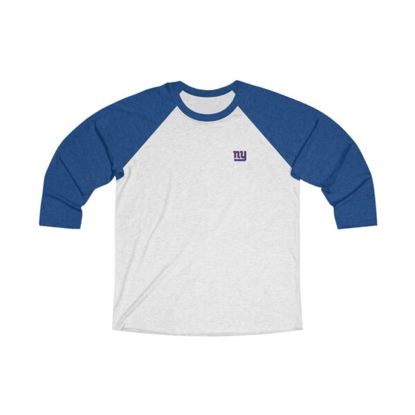 New York Giants Unisex Tri-Blend 34 Raglan Tee - Image 5