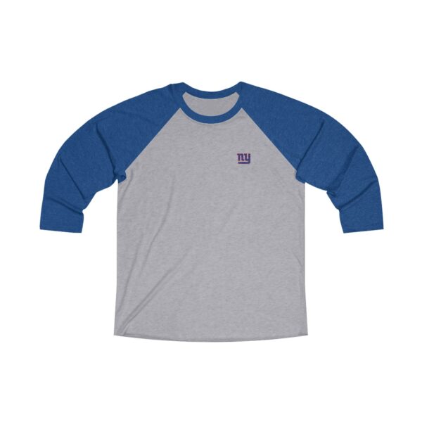 New York Giants Unisex Tri-Blend 34 Raglan Tee - Image 7