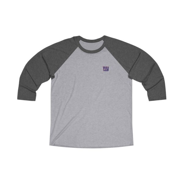 New York Giants Unisex Tri-Blend 34 Raglan Tee - Image 9