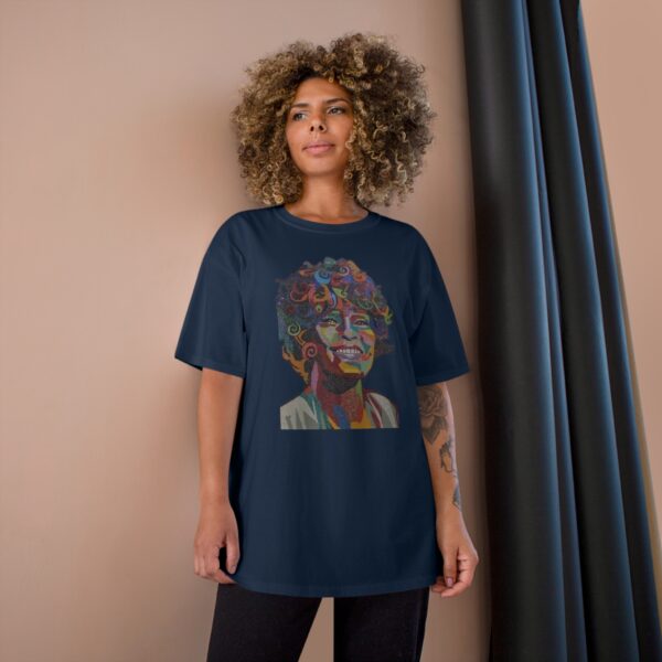 Whitney Houston Mural / Newark, NJ Champion T-Shirt - Image 20