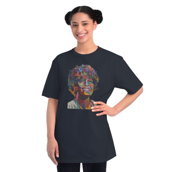 Whitney Houston Mural / Newark, NJ Organic Unisex Classic T-Shirt - Image 16