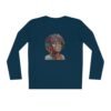 Whitney Houston Mural / Newark, NJ Organic Sparker Long Sleeve Shirt - Image 7