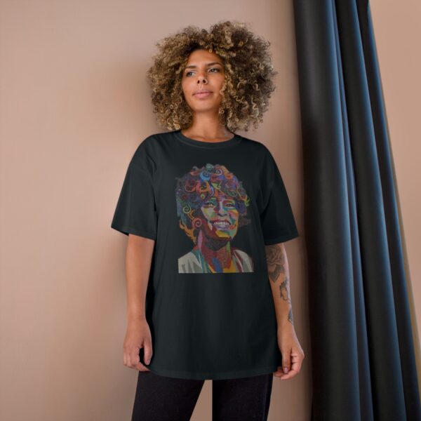 Whitney Houston Mural / Newark, NJ Champion T-Shirt - Image 24
