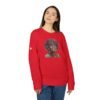 Whitney Houston Mural / Newark, NJ Adidas Unisex Fleece Crewneck Sweatshirt - Image 23