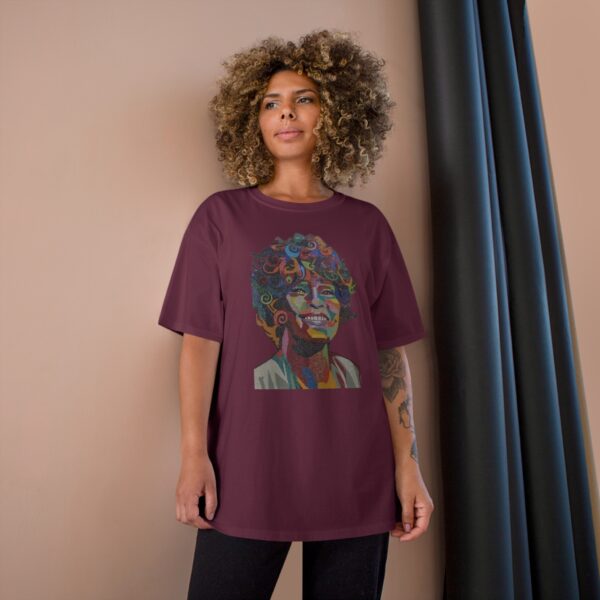 Whitney Houston Mural / Newark, NJ Champion T-Shirt - Image 32