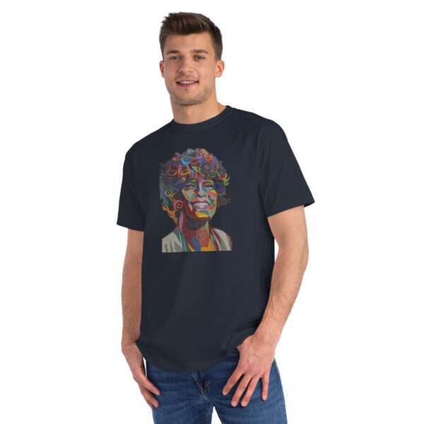 Whitney Houston Mural / Newark, NJ Organic Unisex Classic T-Shirt - Image 15