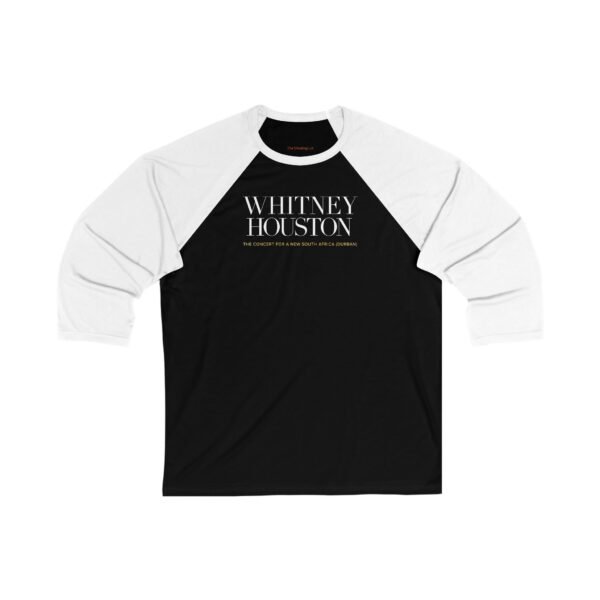 Whitney Houston’s The Concert for a New South Africa! Unisex 3/4 Sleeve Baseball Tee