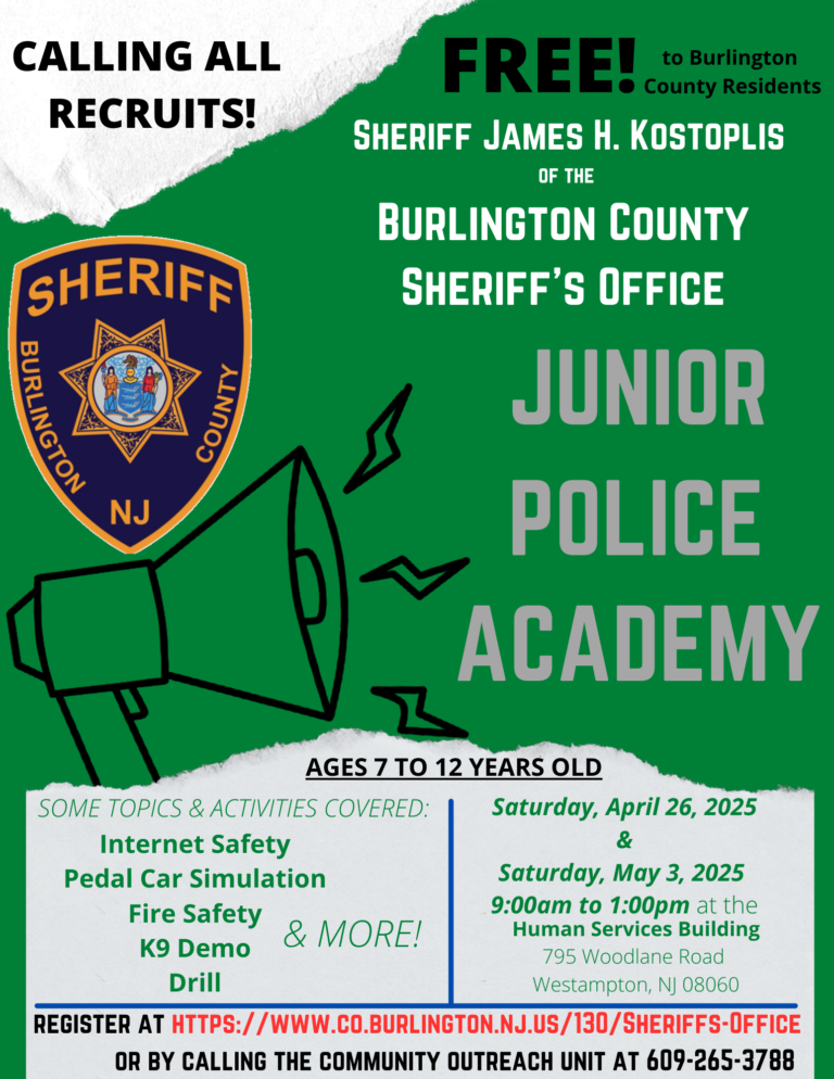 Junior Police Academy | Burlington County, NJ