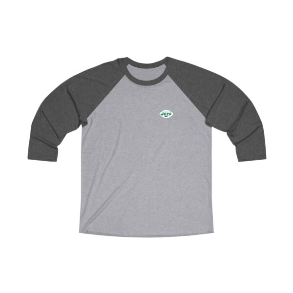 New York Jets Unisex Tri-Blend 34 Raglan Tee - Image 5