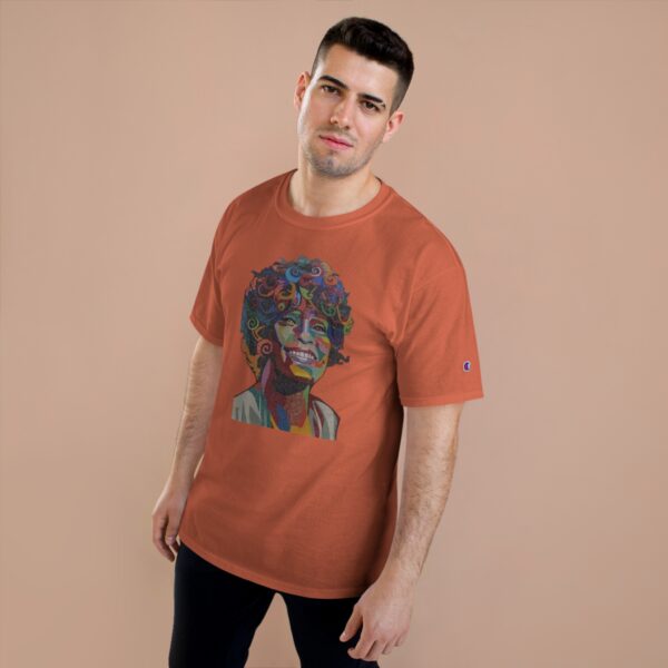 Whitney Houston Mural / Newark, NJ Champion T-Shirt - Image 3