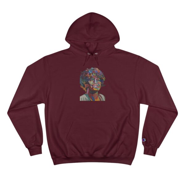 Whitney Houston Mural / Newark, NJ Champion Hoodie - Image 25