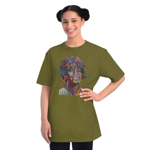 Whitney Houston Mural / Newark, NJ Organic Unisex Classic T-Shirt - Image 8