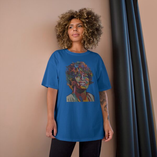Whitney Houston Mural / Newark, NJ Champion T-Shirt - Image 16