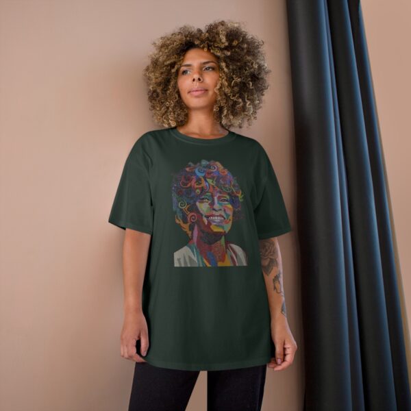 Whitney Houston Mural / Newark, NJ Champion T-Shirt - Image 12