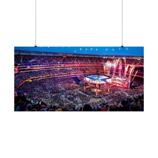 MetLife Stadium Wrestlemania Matte Horizontal Posters