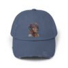 Whitney Houston Mural / Newark, NJ Unisex Distressed Cap - Image 17