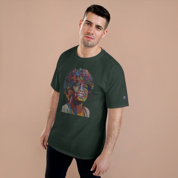 Whitney Houston Mural / Newark, NJ Champion T-Shirt - Image 11