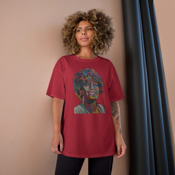 Whitney Houston Mural / Newark, NJ Champion T-Shirt - Image 36