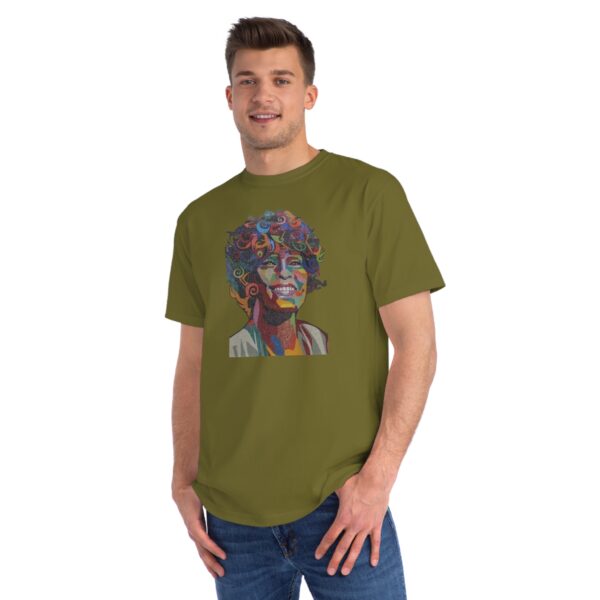 Whitney Houston Mural / Newark, NJ Organic Unisex Classic T-Shirt - Image 7