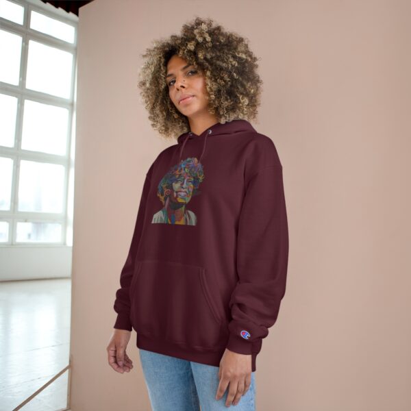 Whitney Houston Mural / Newark, NJ Champion Hoodie - Image 28