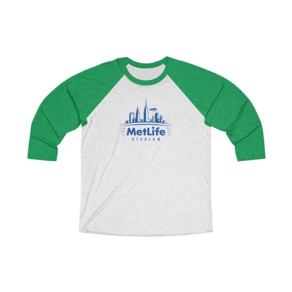 MetLife Stadium Unisex Tri-Blend 34 Raglan Tee - Image 5