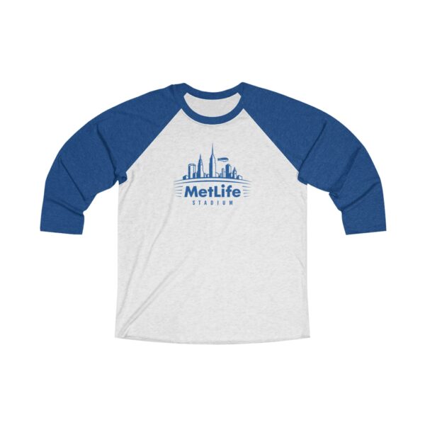 MetLife Stadium Unisex Tri-Blend 34 Raglan Tee - Image 7